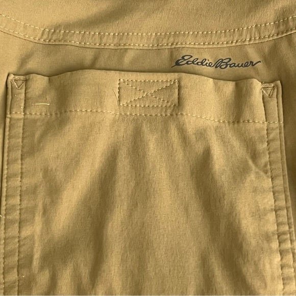 Eddie Bauer First Ascent Men’s Dark Tan Nylon Blend Pants 35 X 32 EUC - Picture 7 of 14